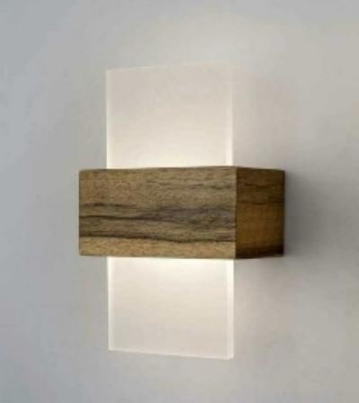 Moderne Holz Wandlaterne