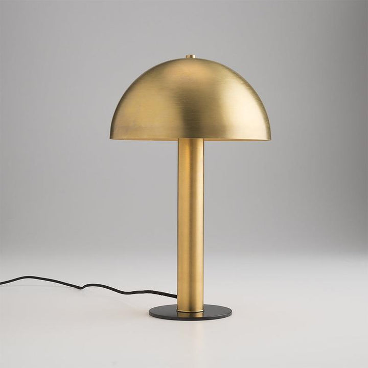 Moderne Tischlampe mit elegantem Globenschirm