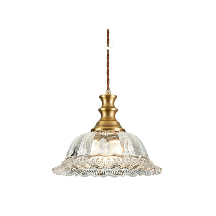 Vintage Glas Pendelleuchte