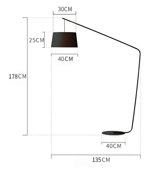 Moderne Bogen Stehlampe mit verstellbarem Schirm