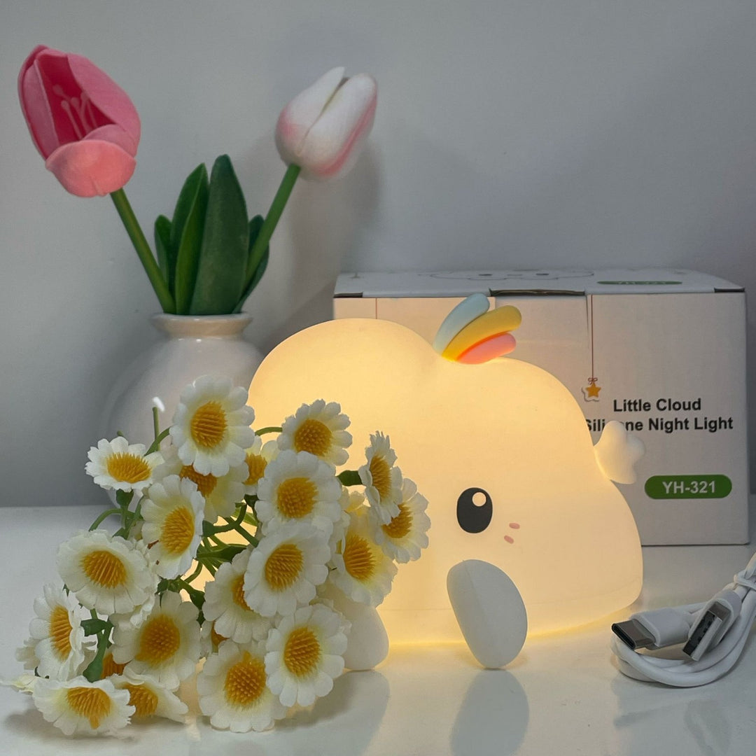 Silicone Süße Wolke Nachtlicht Tischlampe