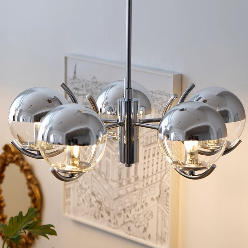 Moderne geometrische Globus Pendelleuchte