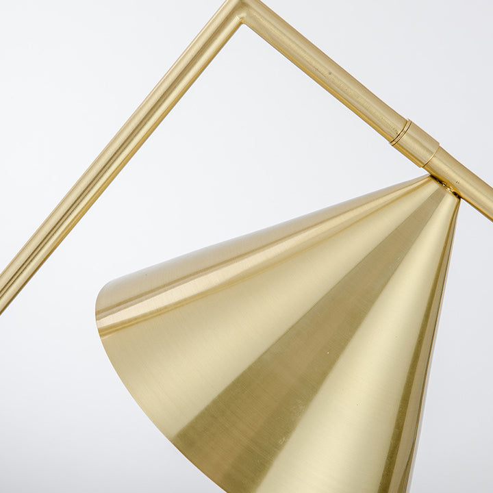 Moderne Kegeltischlampe mit Marmorbasis