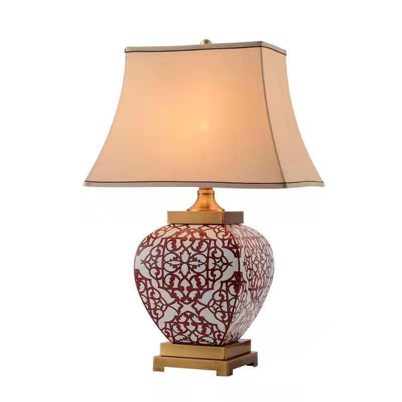 Dekorative Keramik Tischlampe