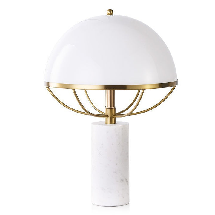 Elegante dekorative Tischlampe mit modernem Marmorständer