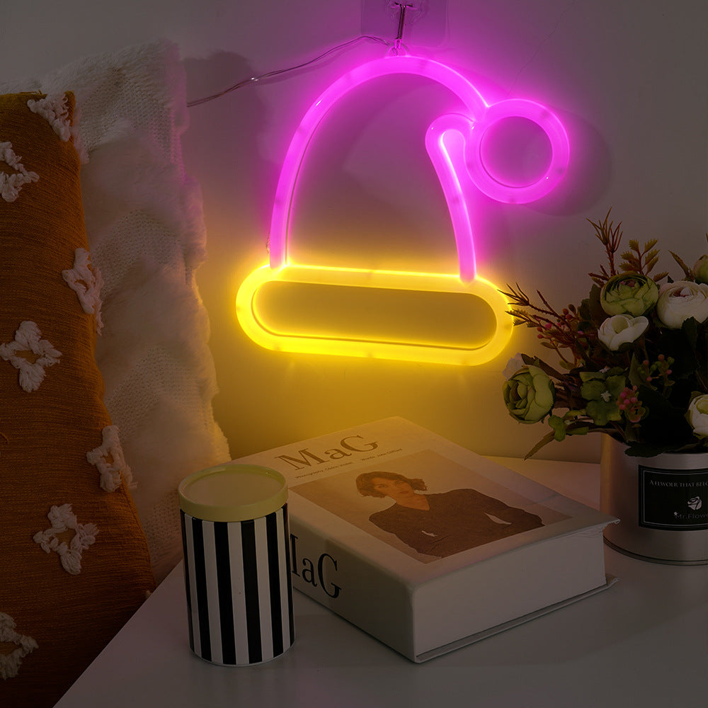 Neon Holiday Hat Nachtlicht