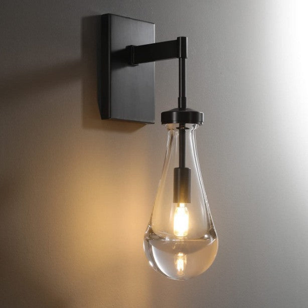 Elegante Glas Wandleuchte