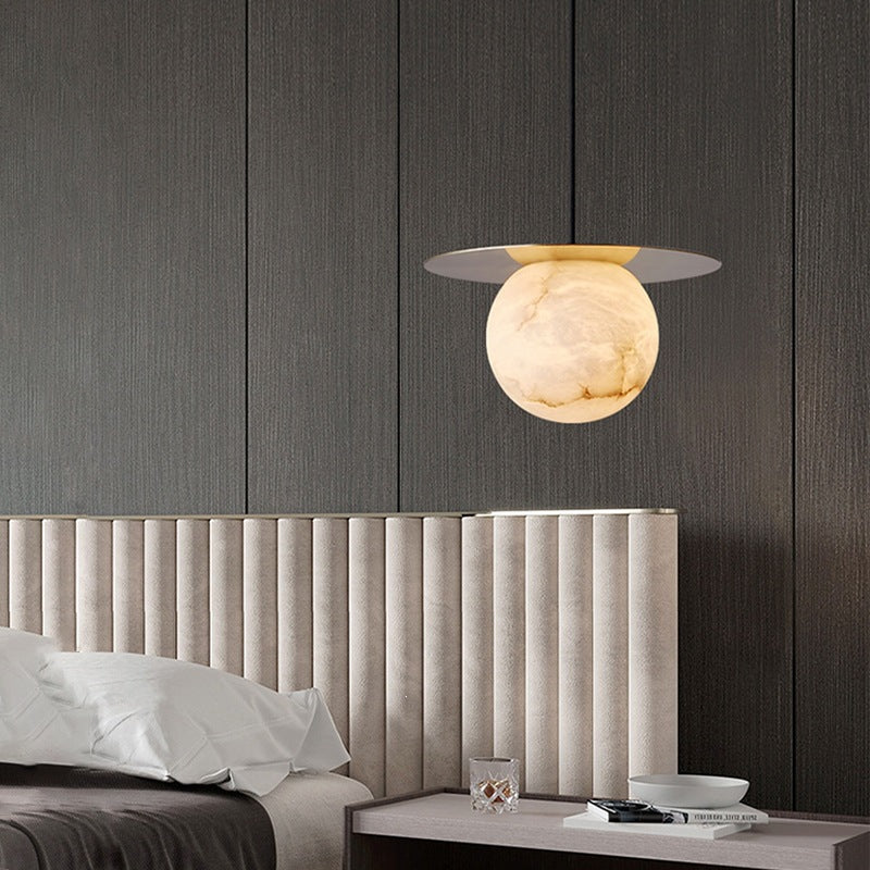 Moderne Marmor Kugel Pendelleuchte