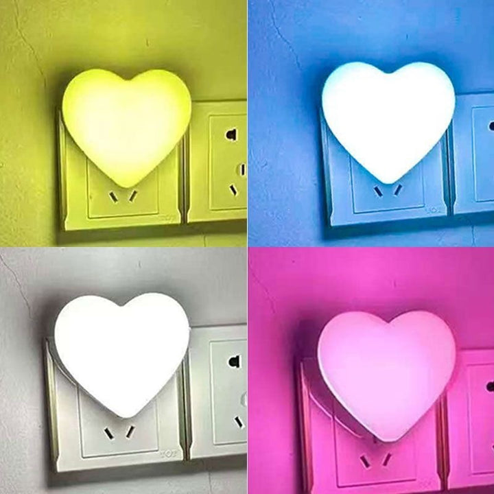 Herzförmiger Plug-In Ambient Nachtlicht mit sanftem LED-Leuchten