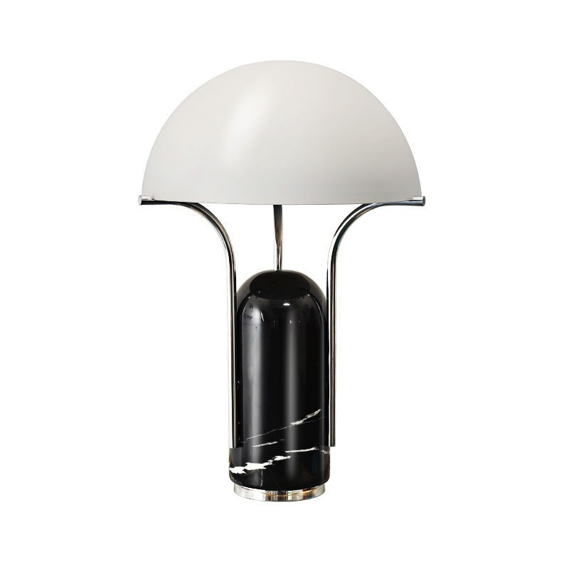 Moderne skulpturale Tischlampe mit Marmorbasis