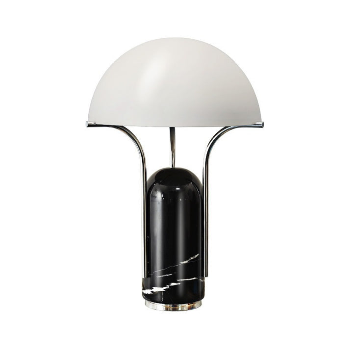 Moderne skulpturale Tischlampe mit Marmorbasis