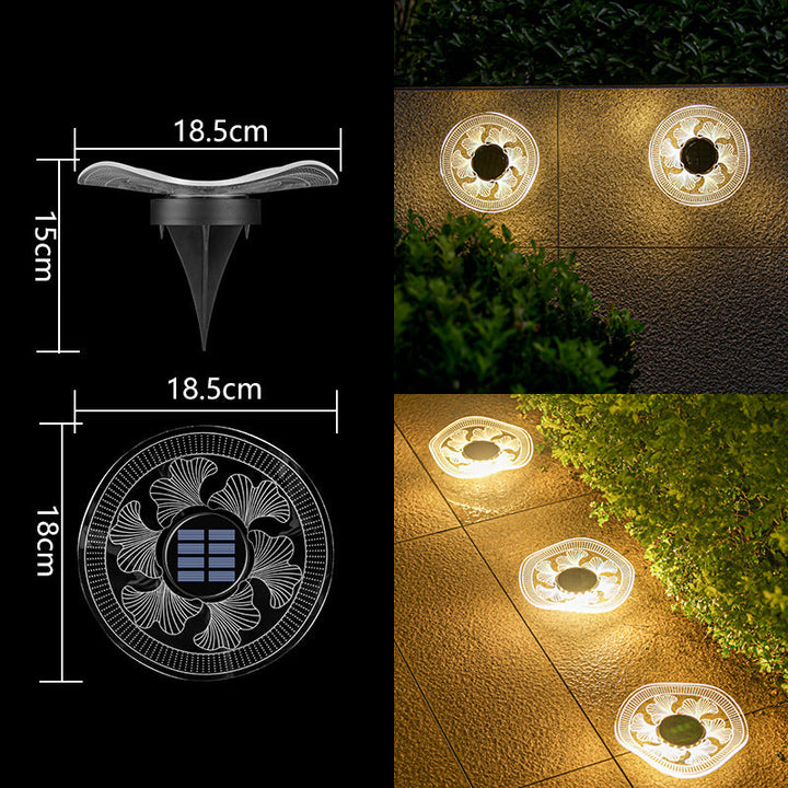 Dekorative Solar-Acryl-Blüten-Gartenstecker LED-Wegeleuchte