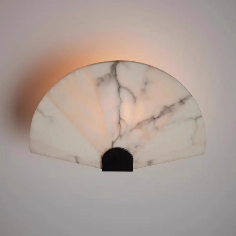Marmor Fächer Wandleuchte