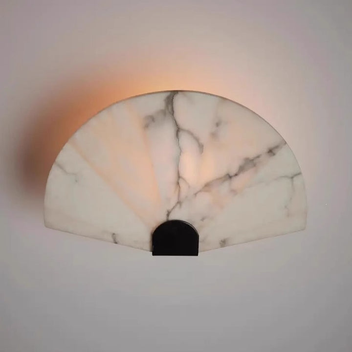 Marmor Fächer Wandleuchte