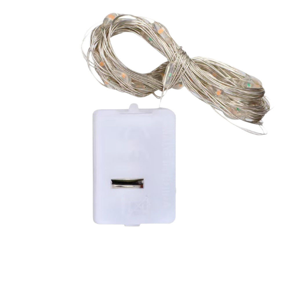 Batteriebetriebene LED Kupferdraht Feenlichter Set mit Steck-Batteriepack