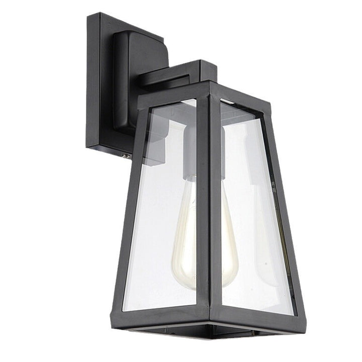 Industrielle Glas Wandlampe