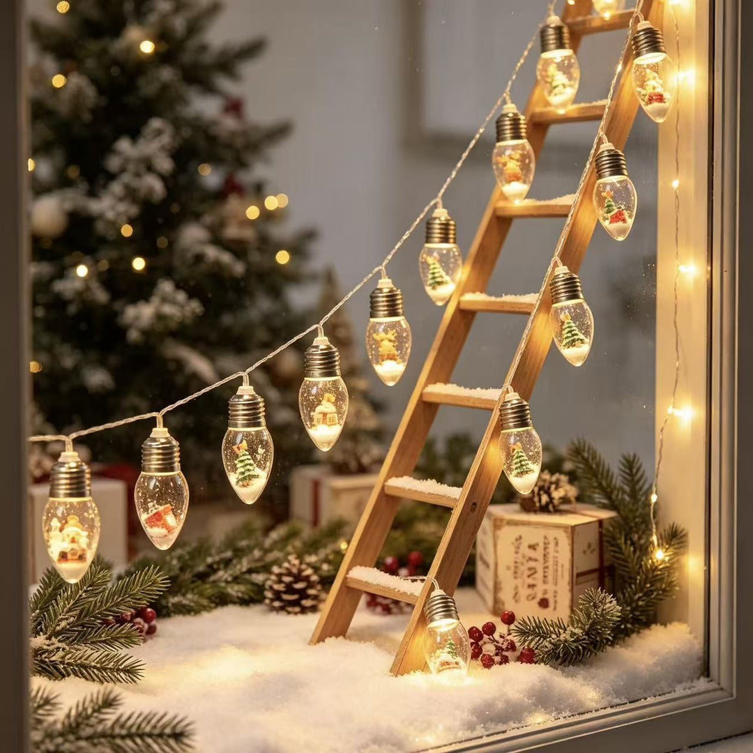 Weihnachts-Schneekugel-LED-Lampen-Lichterkette