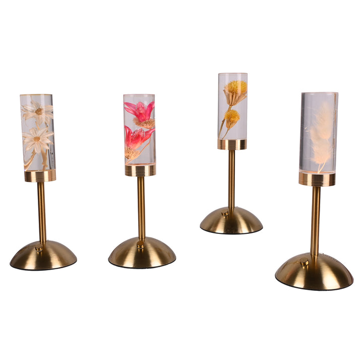 Elegante Blumenglaslampe