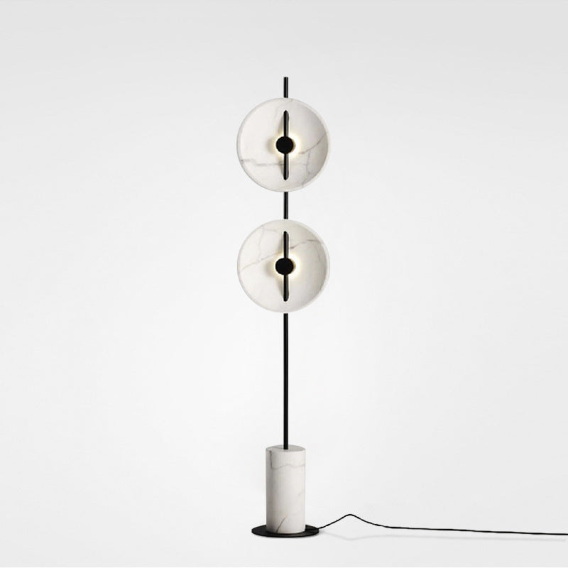 Moderne Doppel-Sphären-Stehlampe