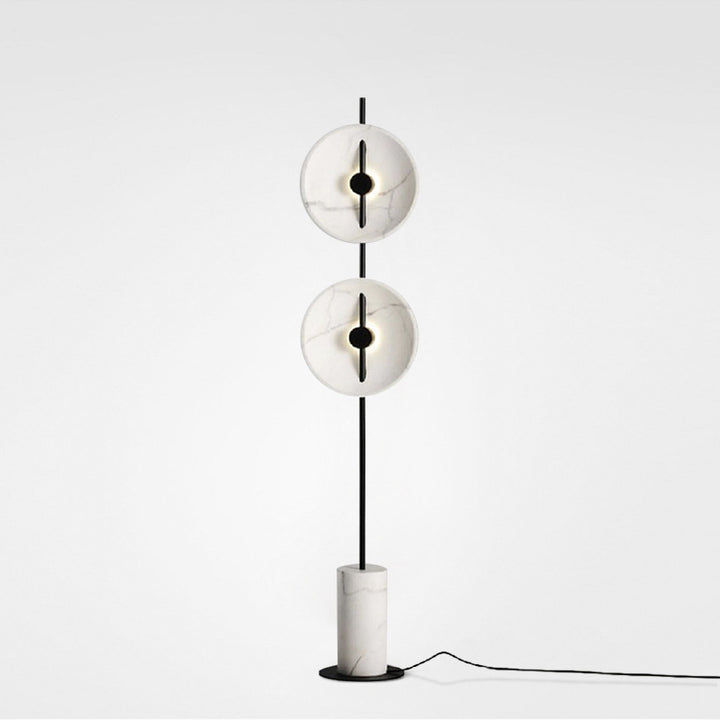 Moderne Doppel-Sphären-Stehlampe