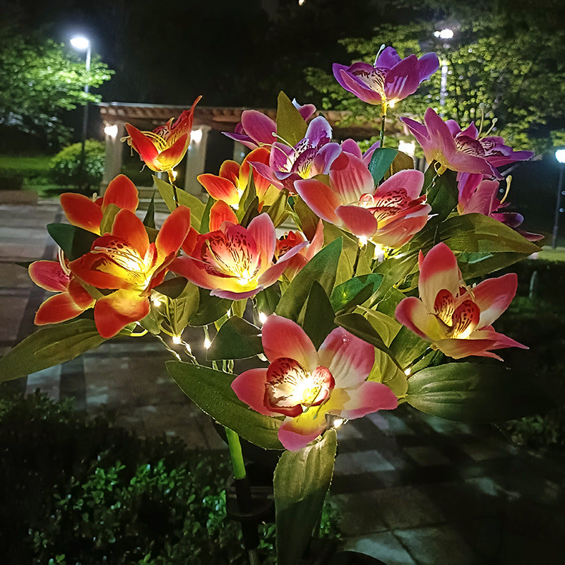 Solarbetriebene LED dekorative Blumen Gartenstecker