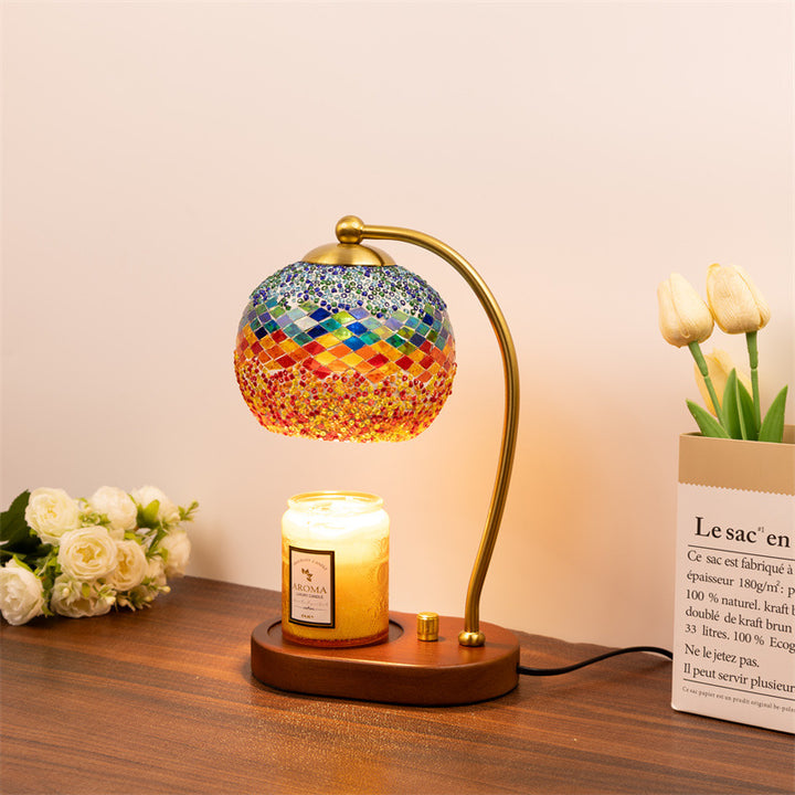 Mosaik Glas Tischlampe