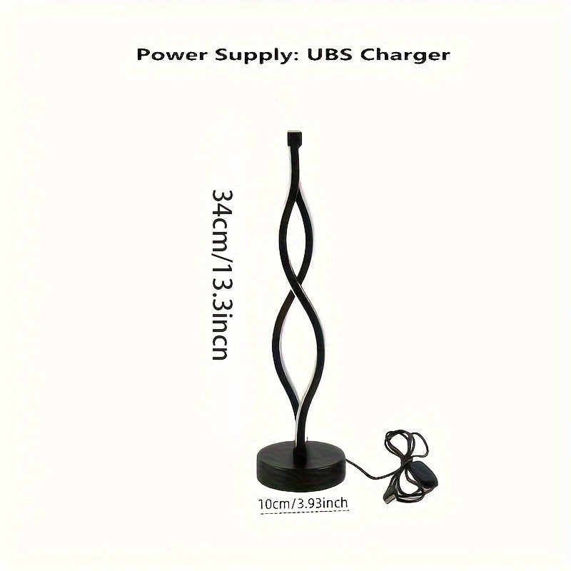 Spiral LED Stehlampe