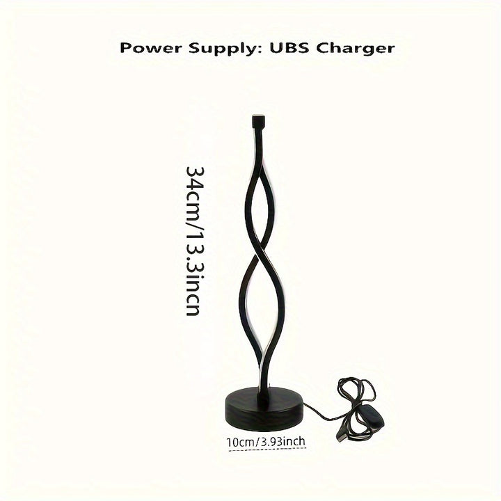 Spiral LED Stehlampe