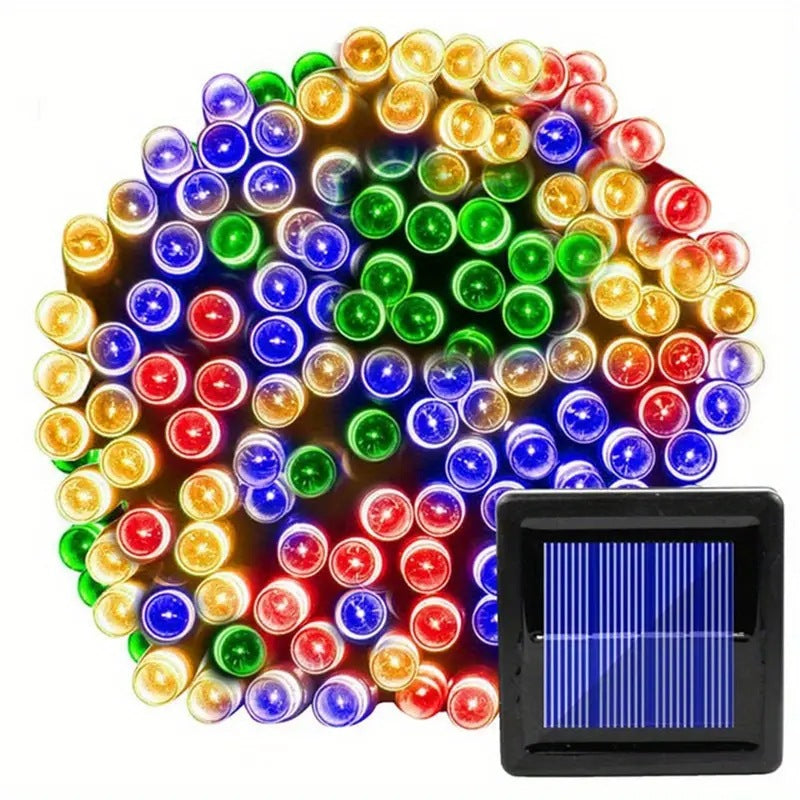 Solarbetriebene Lichterkette für den Außenbereich