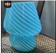Glas Mosaik Pilz Tischlampe