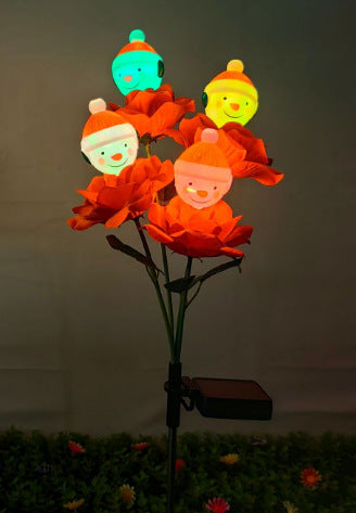 Solarbetriebene dekorative LED-Blumenanordnung