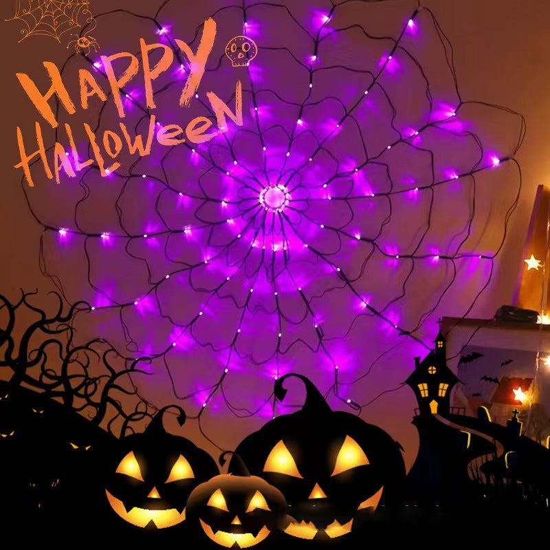 Halloween-Themen Spinnennetz Lichterkette