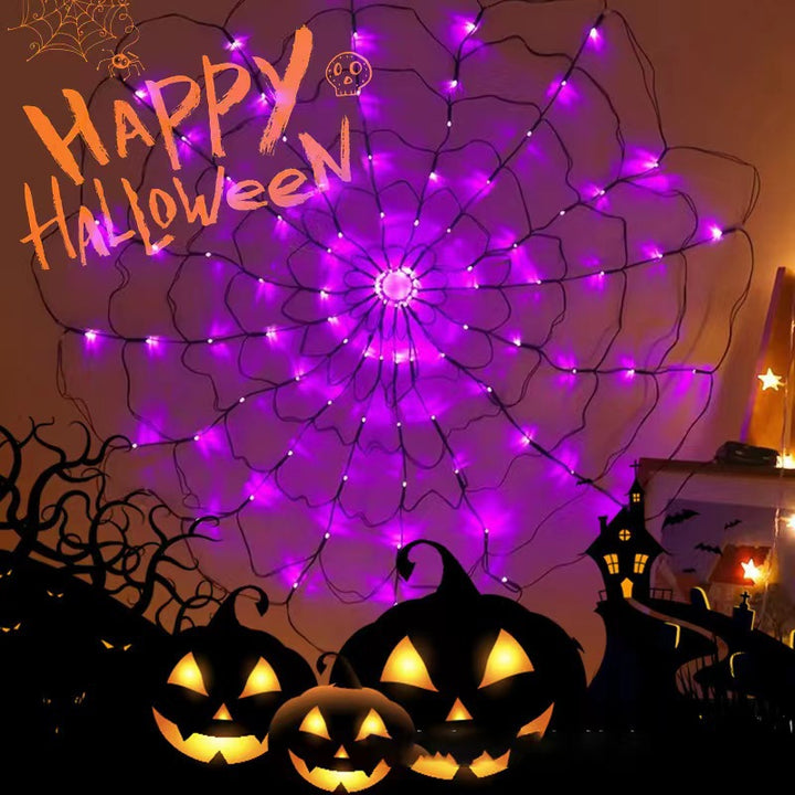 Halloween-Themen Spinnennetz Lichterkette