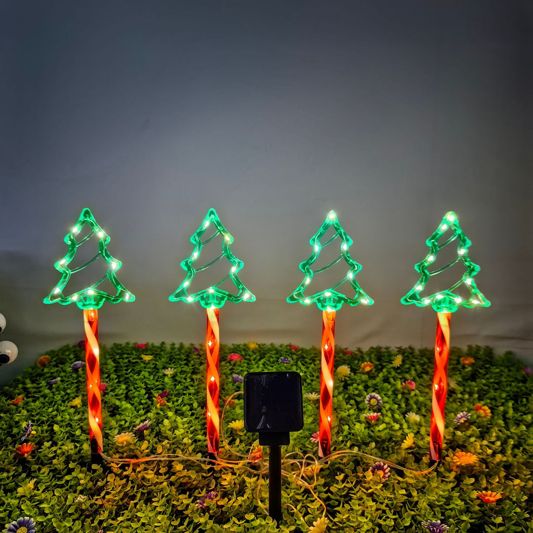 Solarbetriebene LED-Weihnachtsbaum-Wegeleuchten