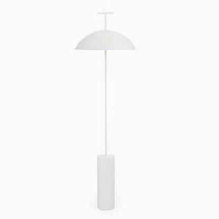 Moderne Minimalistische Stehleuchte mit zylindrischem Sockel