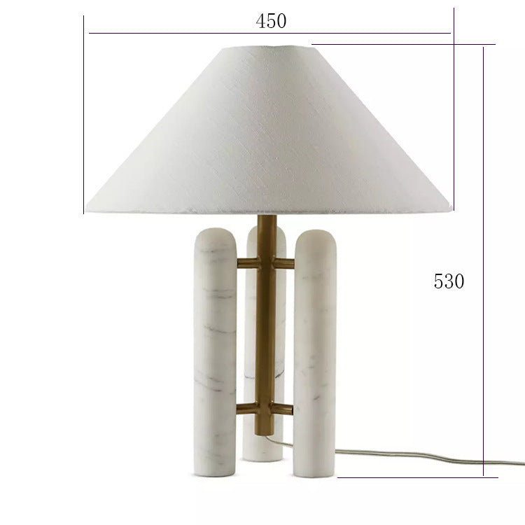Zeitgenössische Marmor Akzent Tischlampe