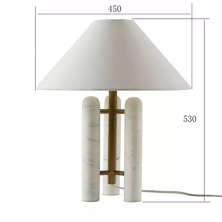 Zeitgenössische Marmor Akzent Tischlampe