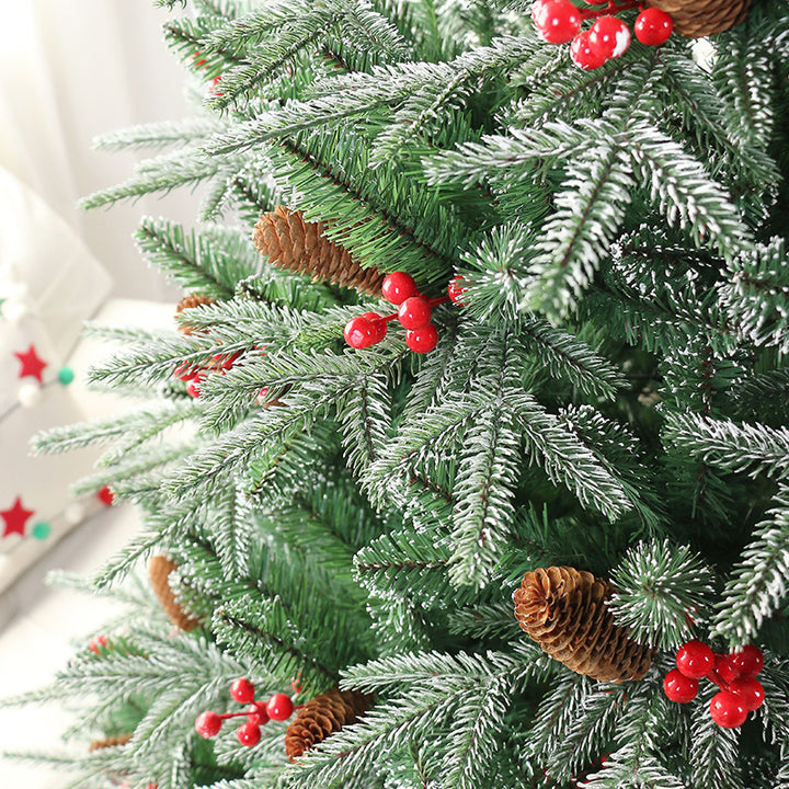Schneebedeckter Weihnachtsbaum