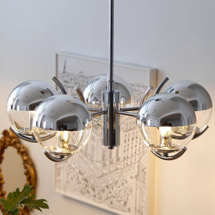 Moderne geometrische Globus Pendelleuchte