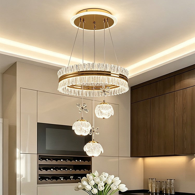 Moderne Boho Kristall Pendelleuchte