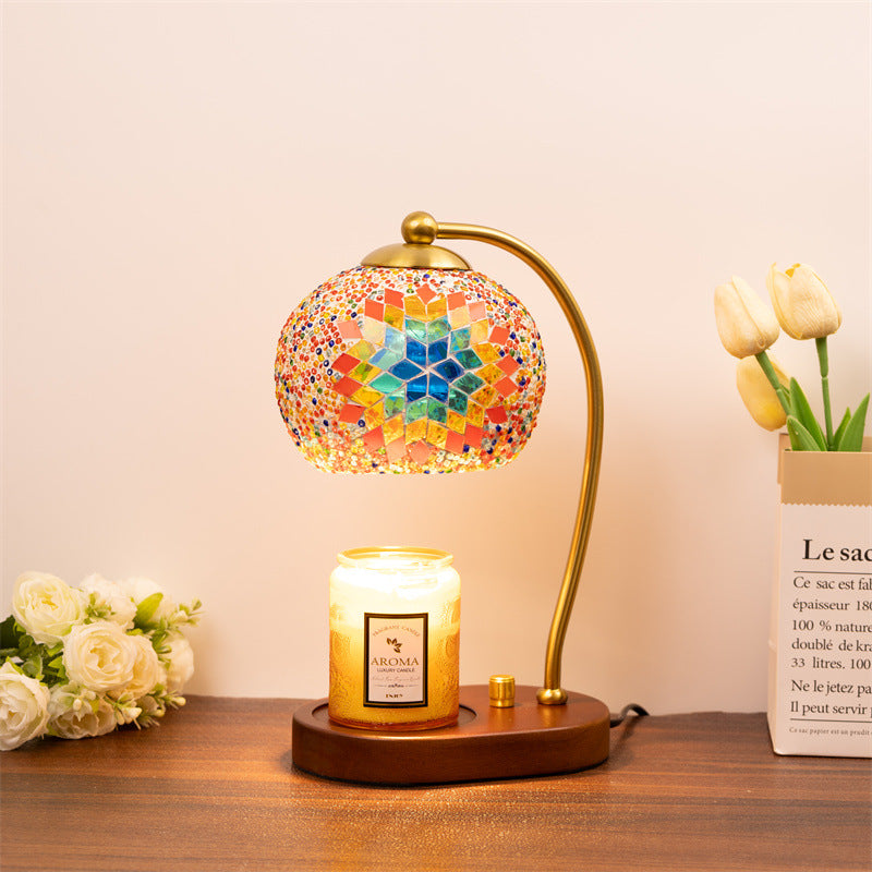 Mosaik Glas Tischlampe