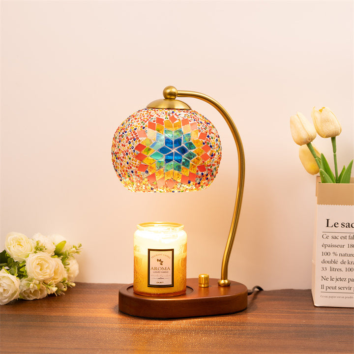 Mosaik Glas Tischlampe