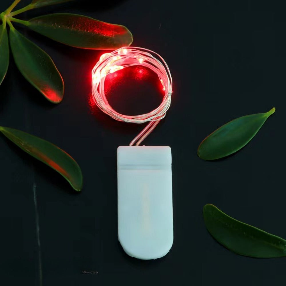 Batteriebetriebene LED Kupferdraht Feenlichter Set mit Steck-Batteriepack