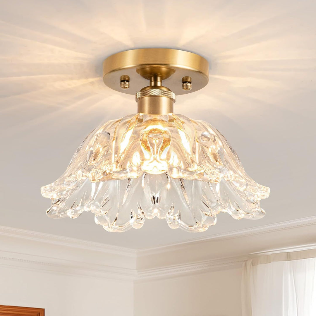 Elegante Glashaube Deckenleuchte