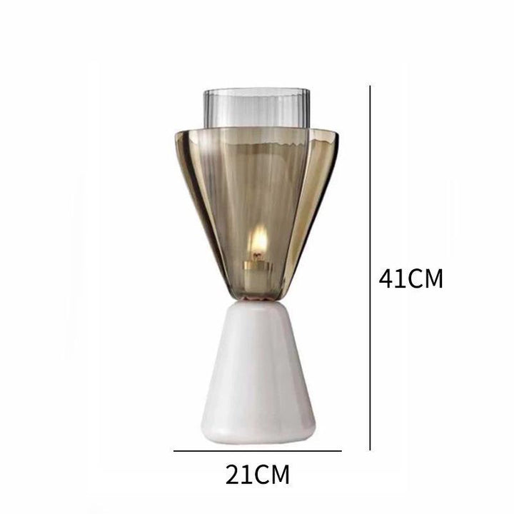 Zeitgenössische transparente Tischlampe