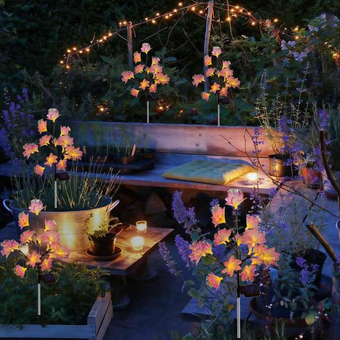 Solarbetriebene dekorative Blumenlichthalter