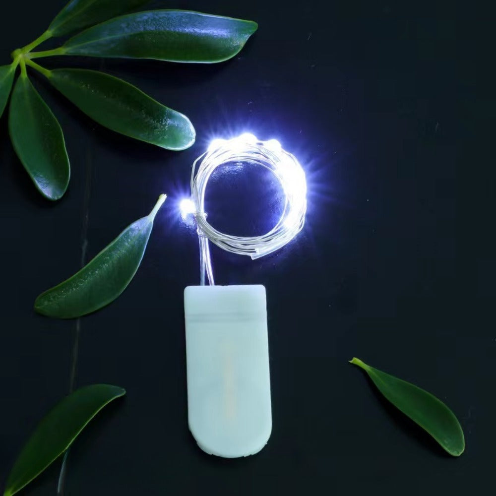 Batteriebetriebene LED Kupferdraht Feenlichter Set mit Steck-Batteriepack