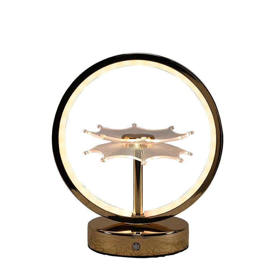 Dekorative Ring Tischlampe