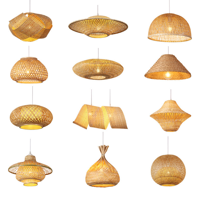 Woven Bamboo Deckenlampe
