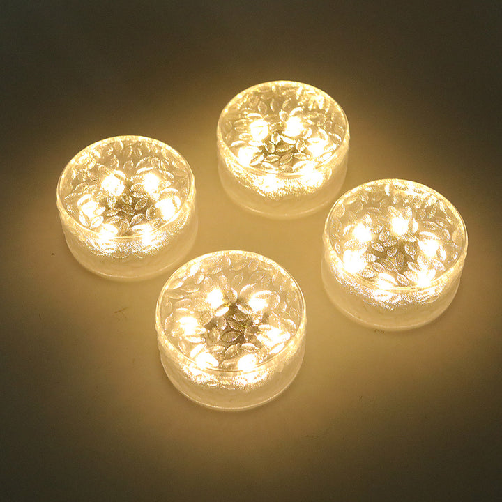 Solar Texturiertes Glas Gartenwegbeleuchtungen